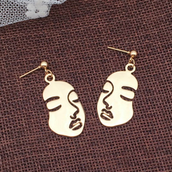 dora boutique Jewelry - Art Portrait Face Feminist Drop Earring